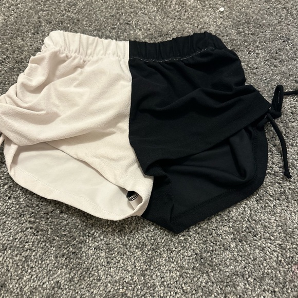 COPY - Five Dancewear black and white tie shorts, size YXL - Picture 1 of 2